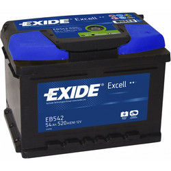 �������������� ������� Exide 54 �/�, 520 � | ������� EB542