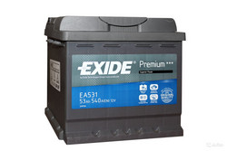 �������������� ������� Exide 53 �/�, 540 � | ������� EA531
