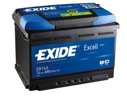 �������������� ������� Exide 74 �/�, 680 � | ������� EB740
