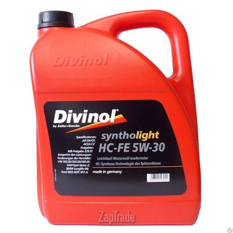������ �������� ����� Divinol Syntholight HC-FE 5W-30 ������������� | ������� 49260-K007