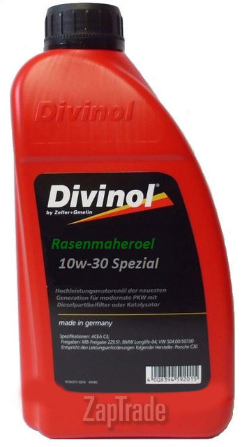 ������ �������� ����� Divinol Spezial-Schneefraesenoel 5W-30  | ������� 49201-C069