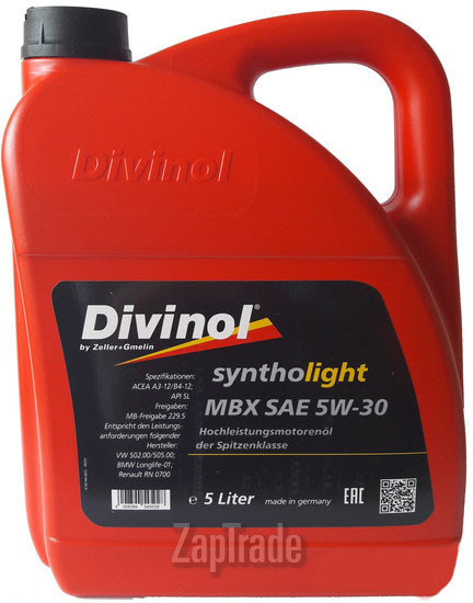 ������ �������� ����� Divinol Syntholight MBX 5W-30 ������������� | ������� 49210-K007