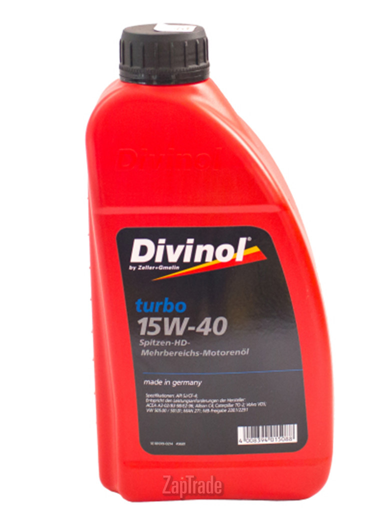 ������ �������� ����� Divinol Turbo 15W-40 ����������������� | ������� 49681-C069