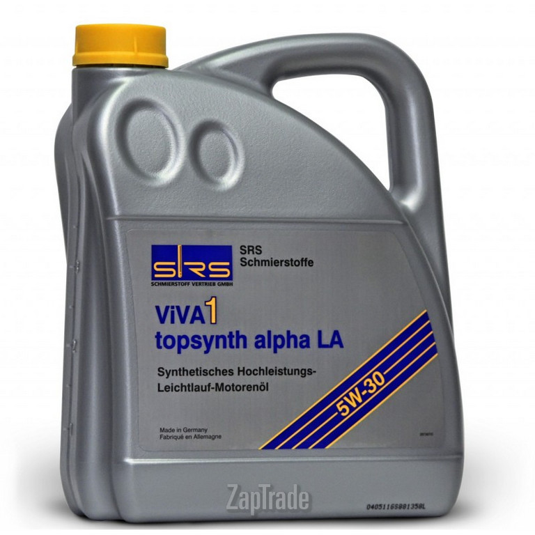 ������ �������� ����� Srs VIVA 1 topsynth alpha LA 5W-30 ������������� | ������� 4033885001127