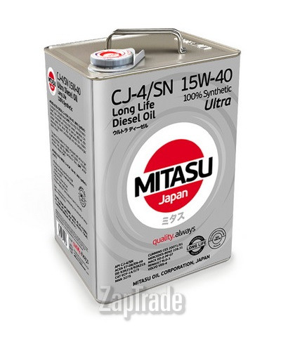 ������ �������� ����� Mitasu ULTRA DIESEL CJ-4/SN 15W-40 ������������� | ������� MJ2146