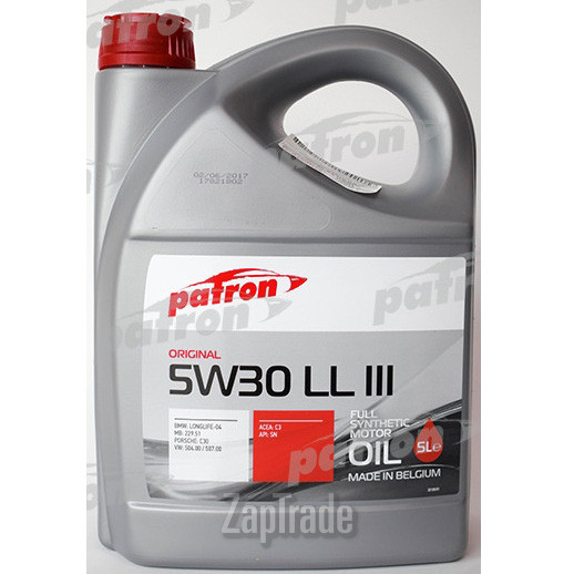 ������ �������� ����� Patron ORIGINAL LL III ������������� | ������� 5W30 LL III 5L ORIGINAL