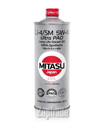 ������ �������� ����� Mitasu ULTRA DIESEL CJ-4/SM 5W-40 ������������� | ������� MJ2111