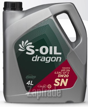 ������ �������� ����� S-oil DRAGON SN ����������������� | ������� DSN5W20_01