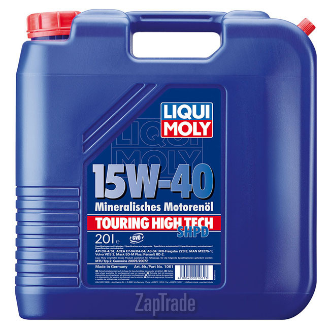 ������ �������� ����� Liqui moly Touring High Tech SHPD-Motoroil Basic ����������� | ������� 1061
