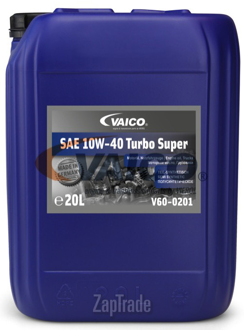 ������ �������� ����� Vaico SAE 10W-40 Turbo Super ����������������� | ������� V60-0201