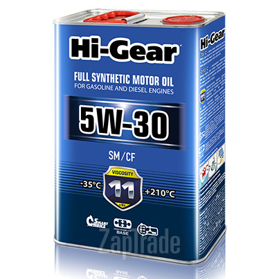 ������ �������� ����� Hi-gear SAE 5W-30 API SM/CF ������������� | ������� HG0034
