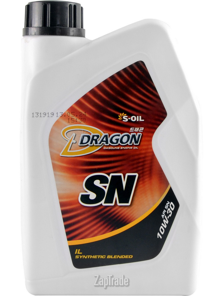 ������ �������� ����� S-oil DRAGON SN ����������������� | ������� DSN10W30_01