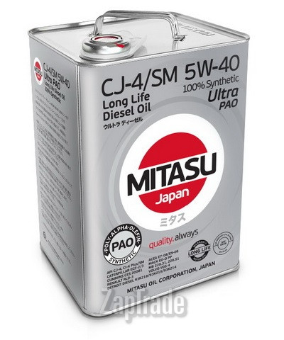 ������ �������� ����� Mitasu ULTRA DIESEL CJ-4/SM 5W40 ������������� | ������� MJ2116