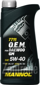 ������ �������� ����� Mannol 7711 O.E.M. for Daewoo GM (MN7711-1) ������������� | ������� 1082