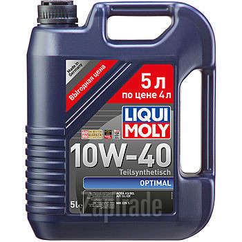 ������ �������� ����� Liqui moly Optimal 10W-40  (����� 5 ������ �� ���� 4-� ������) ����������������� | ������� 2287