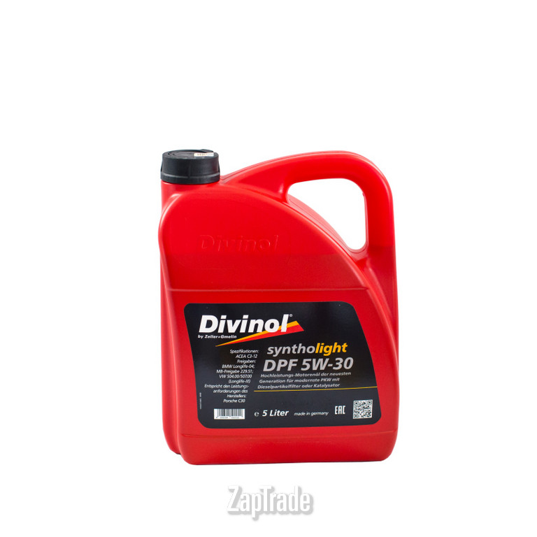 ������ �������� ����� Divinol Syntholight DPF 5W30 ������������� | ������� 49180-K007