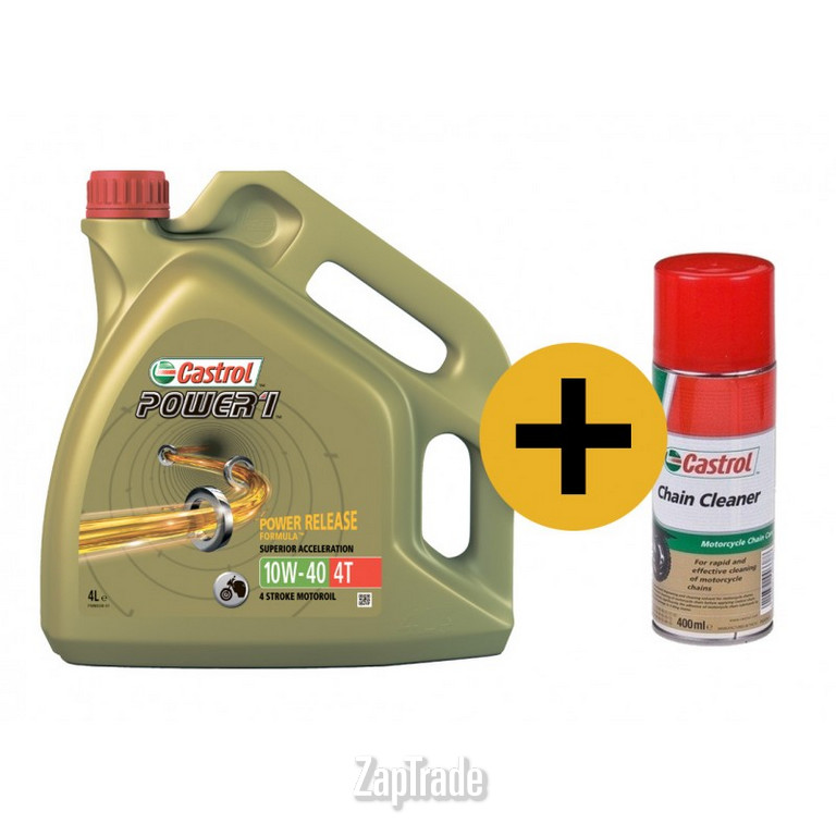 ������ �������� ����� Castrol �����-����� �������� ����� Power 1 4T , 4 � + ���������� ��� ���� Chain Cleaner, 400 �� ����������������� | ������� 15AB41
