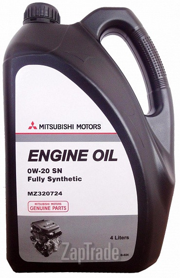 ������ �������� ����� Mitsubishi Genuine Oil 0W-20 SN GF-5 ������������� | ������� MZ320724