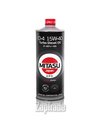 ������ �������� ����� Mitasu TURBO DIESEL CI-4 15W-40  | ������� MJ2311