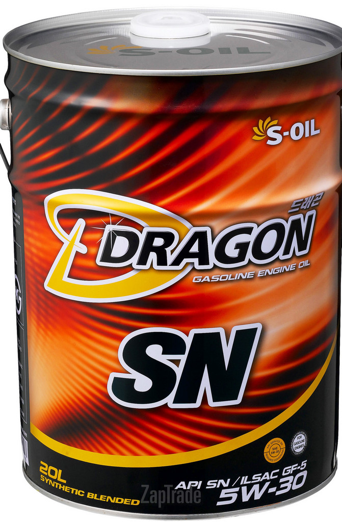 ������ �������� ����� S-oil DRAGON SN ����������������� | ������� DSN5W30_20