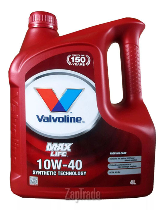 ������ �������� ����� Valvoline Maxlife ����������������� | ������� 872296