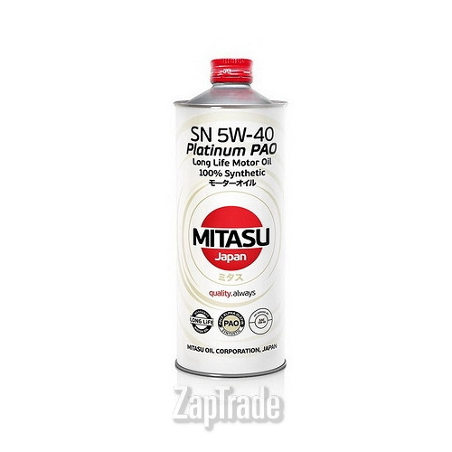 ������ �������� ����� Mitasu PLATINUM PAO 5W-40 ������������� | ������� MJ1121