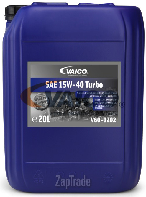������ �������� ����� Vaico SAE 15W-40 Turbo ����������� | ������� V60-0202