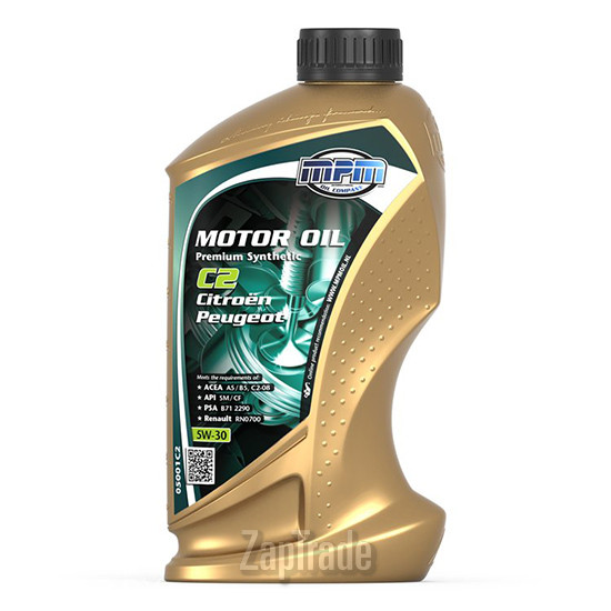 ������ �������� ����� Mpm oil Premium Synthetic C2 Citroen / Peugeot ������������� | ������� 05001C2