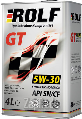 ������ �������� ����� Rolf GT 5W-30 SN/CF ������������� | ������� 322228