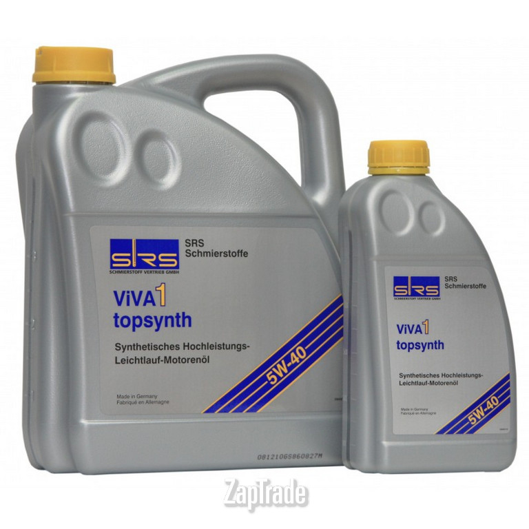 ������ �������� ����� Srs VIVA 1 topsynth 5W-40 ������������� | ������� 4033885000458
