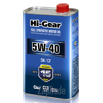 ������ �������� ����� Hi-gear SAE 5W-40 API SN/CF ������������� | ������� HG0540