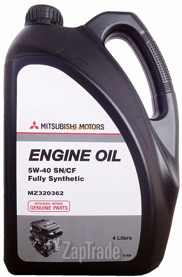 ������ �������� ����� Mitsubishi Genuine Oil 5W-40 SN/CF ������������� | ������� MZ320362