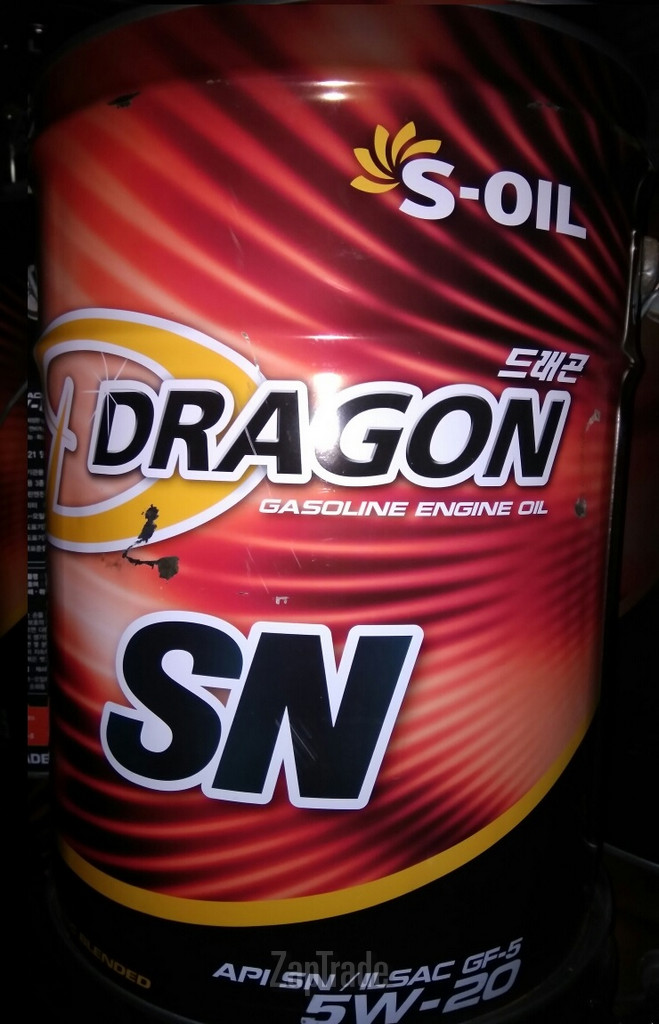 ������ �������� ����� S-oil DRAGON SN ����������������� | ������� DSN5W20_20