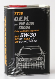 ������ �������� ����� Mannol 7715 O.E.M. for VW Audi Skoda 5W-30 1L metal ������������� | ������� 4057