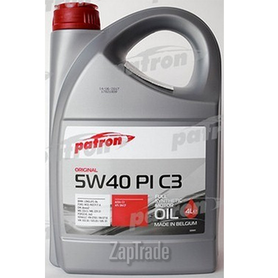 ������ �������� ����� Patron ORIGINAL PI C3 ������������� | ������� 5W40 PI C3 4L ORIGINAL