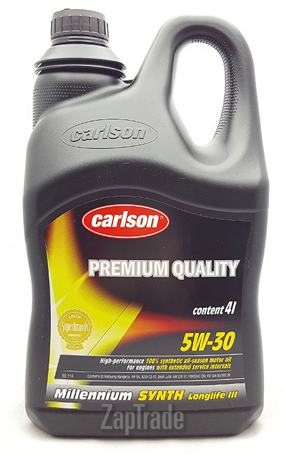 ������ �������� ����� Carlson oil Millenium Synth Longlife III ������������� | ������� 98114