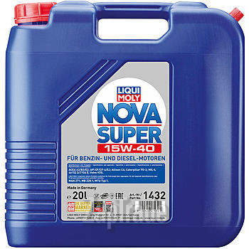 ������ �������� ����� Liqui moly ����������� �������� ����� Nova Super 15W-40 ����������� | ������� 1432
