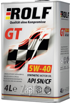������ �������� ����� Rolf GT 5W-40 SN/CF ������������� | ������� 322229