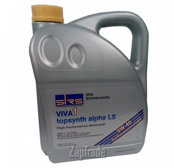 ������ �������� ����� Srs VIVA 1 Topsynth Alpha LS 5W-40 ������������� | ������� 7944