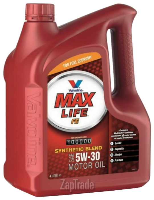 ������ �������� ����� Valvoline MAXLIFE FE SAE 5W-30, 4� ����������������� | ������� 822954